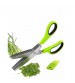 5in1 Multi Layers Kitchen Scissors Cutter Herb Laver Spices Cook Tool Kitchen